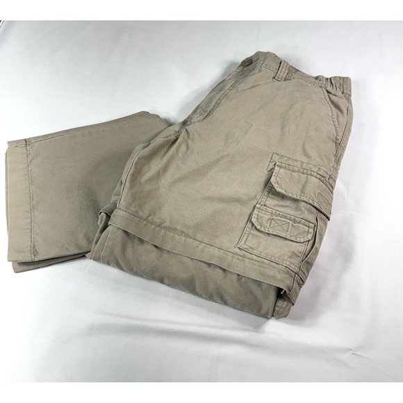 Red Head Canvas Cargo Pants Versatile Convertible Zip‎ Off Khaki Men's 34/ 32 - Picture 1 of 12